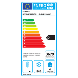 freezer GNB1200BT | 1104 ltr | static cooling | 2 solid doors product photo  L