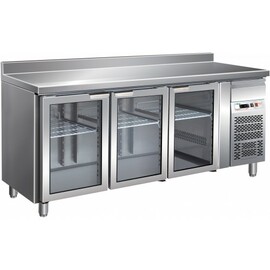 refrigerated table GN 1/1 GN3200TNG 340 watts | upstand | 3 glass doors product photo