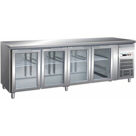 refrigerated table GN 1/1 GN4100TNG 340 watts | 4 glass doors product photo
