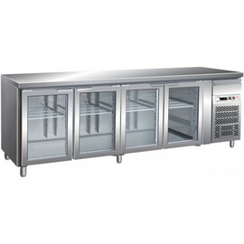 refrigerated table GN 1/1 G-GN4100TNG 340 watts | 4 glass doors product photo