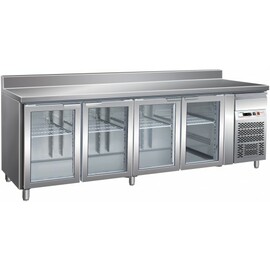 refrigerated table GN 1/1 GN4200TNG 340 watts | upstand | 4 glass doors product photo