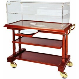 serving trolley LDF 434  | 2 shelves with domed hood product photo