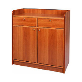service cabinet 950 mm  x 490 mm  H 990 mm with 2 drawers with 2 wing doors product photo
