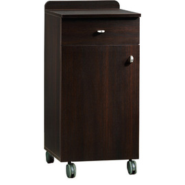 service cabinet wenge coloured 450 mm  x 480 mm  H 950 mm with 1 drawer with wing door product photo