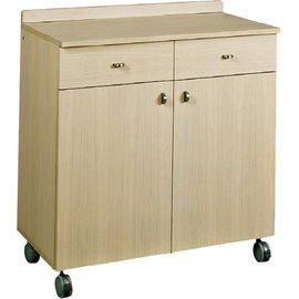 service cabinet oak coloured 900 mm  x 480 mm  H 950 mm with 2 drawers with 2 wing doors product photo