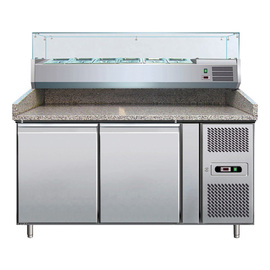 refrigerated counter PZ2600TN38 350 watts 390 ltr  | 2 solid doors product photo