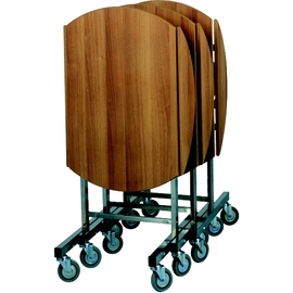 B-Stock | Breakfast cart Breakfast Boy II, with round table top, color: walnut product photo