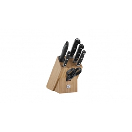 knife block FRIODUR wood with 5 knives|1 sharpening steel  L 320 mm  H 290 mm product photo