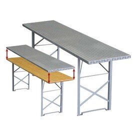 folding bench | 2200 mm  x 245 mm product photo