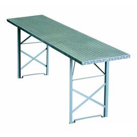 folding table with stainless steel table top TP-04 DRK  L 2200 mm x 700 mm product photo
