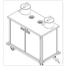 combined station EXPRESS CONDIMENT CART TOP-3 2 x 6 ltr product photo