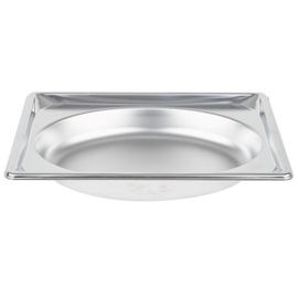 GN container GN 1/2 x 51 mm | stainless steel oval product photo