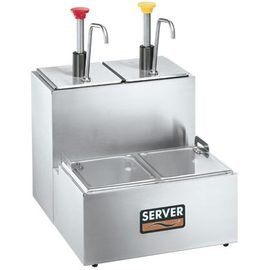 sauce station COMPACT gastronorm 2 x 2.6 ltr  L 424 mm  H 475 mm | suitable for 2 x GN 1/6 product photo
