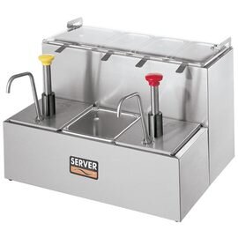 sauce station TWO-TIER gastronorm 2 x 2.6 ltr coolable  L 508 mm  H 494 mm | suitable for 2 x GN 1/6 | 3 x GN 1/9 product photo
