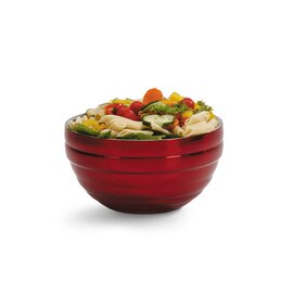 serving bowl 1600 ml stainless steel round with relief double-walled Ø 144 mm H 103 mm product photo