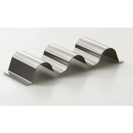 Hot-Dog holder 356 stainless steel | 3 shelves | 340 mm  x 100 mm  H 40 mm product photo