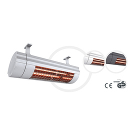 infrared radiant heater 2000 RC titanium coloured for wall- and | ceiling mounting 2.0 kW without a switch  L 516 mm product photo