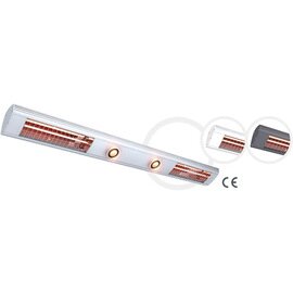 infrared radiant heater 2800 Licht-Wärme with built-in spotlights titanium coloured for wall- and | ceiling mounting 2.8 kW  L 2000 mm product photo