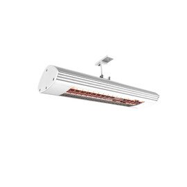 infrared radiant heater 1400 Kompakt white for wall- and | ceiling mounting 1.4 kW without a switch  L 448 mm product photo