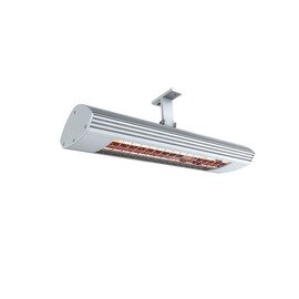 infrared radiant heater 1400 Kompakt titanium coloured for wall- and | ceiling mounting 1.4 kW without a switch  L 448 mm product photo