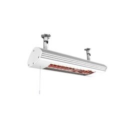 infrared radiant heater 1000 Ambiglow titanium coloured for wall- and | ceiling mounting 1.0 kW pull switch  L 508 mm product photo