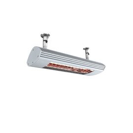 infrared radiant heater 500 titanium coloured for wall- and | ceiling mounting 0.5 kW pull switch  L 318 mm product photo