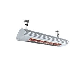 infrared radiant heater 1000 titanium coloured for wall- and | ceiling mounting 1.0 kW pull switch  L 448 mm product photo