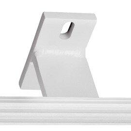 9100494 Wand-/Deckenhalterung für Licht-Wärme-Kombination, 30° schwenkbar, Farbe: natur eloxiert, Höhe: 87 mm, Breite: 80 mm product photo