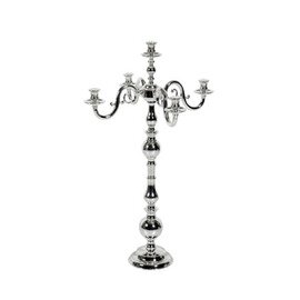 Candlestick, 5-flamed, &quot;Inglese&quot;, H 75 cm, silver plated product photo