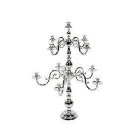 Candlestick, 10-flames, &quot;Inglese&quot;, H 85 cm, silver plated product photo