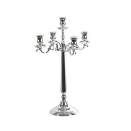 Candlestick, 5-lighted, &quot;Liscio&quot;, H 75 cm, silver plated product photo