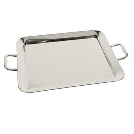 Buffet plate rectangular with border and handles, silver plated, 40 x 32 cm product photo