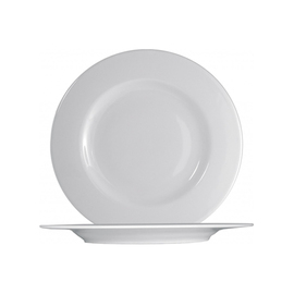plate flat Ø 210 mm ISCHIA WHITE porcelain white round product photo