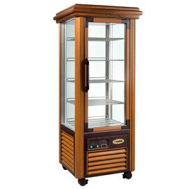 refrigerated panorama vitrine 400 F BAROCCO | walnut coloured|light product photo