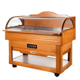 cold buffet BUFFET with illumination wood walnut coloured product photo