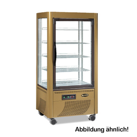 Panorama showcase 540F golden coloured 900 mm x 700 mm H 1840 mm product photo