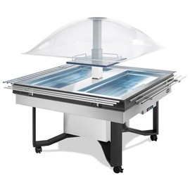 cold buffet CUPOLA stainless steel | tray slide | electrical cover product photo