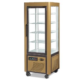 refrigerated chocolate vitrine 400 F pral PRAL golden coloured 400 ltr 230 volts | 5 shelves product photo