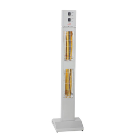 radiant heater SMART TOWER IP24 with remote control silver coloured H 1260 mm product photo