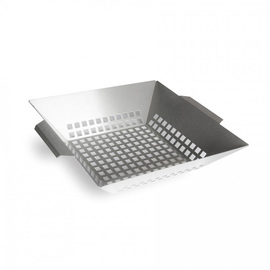vegetable bowl stainless steel rectangular L 360 mm W 310 mm H 60 mm product photo