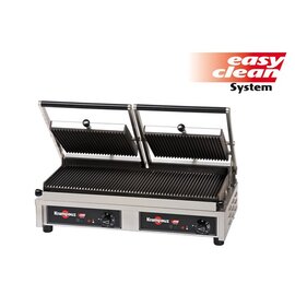 double contact grill PROFI | 230 volts | enamelled cast iron • grooved • grooved product photo