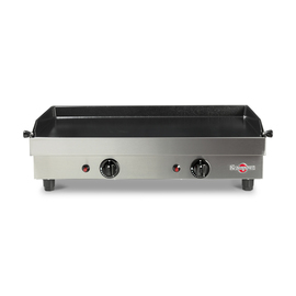 Krampouz griddle plate gas cast iron grill area 732 x 409 mm 2 heating zones 6 kW