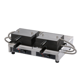 double waffle iron | waffle size 151 x 95 x H 33 mm (4x) | 2800 watts 230 volts product photo  S