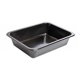 Standard meal tray, PP, black, one-piece, 178 mm x 227 mm x H 50 mm product photo