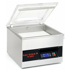 vacuum packaging machine S-223 L-DBV compartment device | 1 sealing bar 420 mm | 20 m³/h product photo