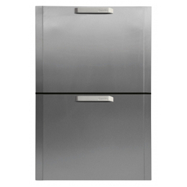 bar fridge FLEXBAR X/3DS41-XHC/MUS stainless steel 2 drawers product photo