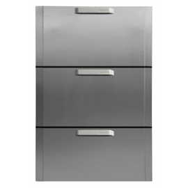 bar fridge FLEXBAR X/6DS41-XHC/MUS stainless steel 3 drawers product photo