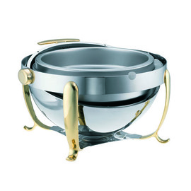 chafing dish Royal Gold round with roll cover Ø 550 mm product photo  S