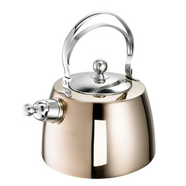 flute kettle Zora 2.6 ltr Ø 200 mm stainless steel copper coloured | suitable for induction product photo