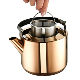 kettle | tea kettle Katja 1.4 ltr Ø 140 mm stainless steel copper coloured | suitable for induction product photo  S